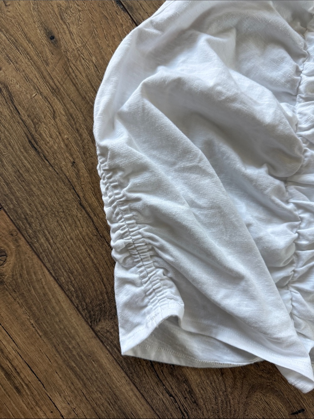 Universal Thread White Ruched Racerback Tank - Picture 4 of 6